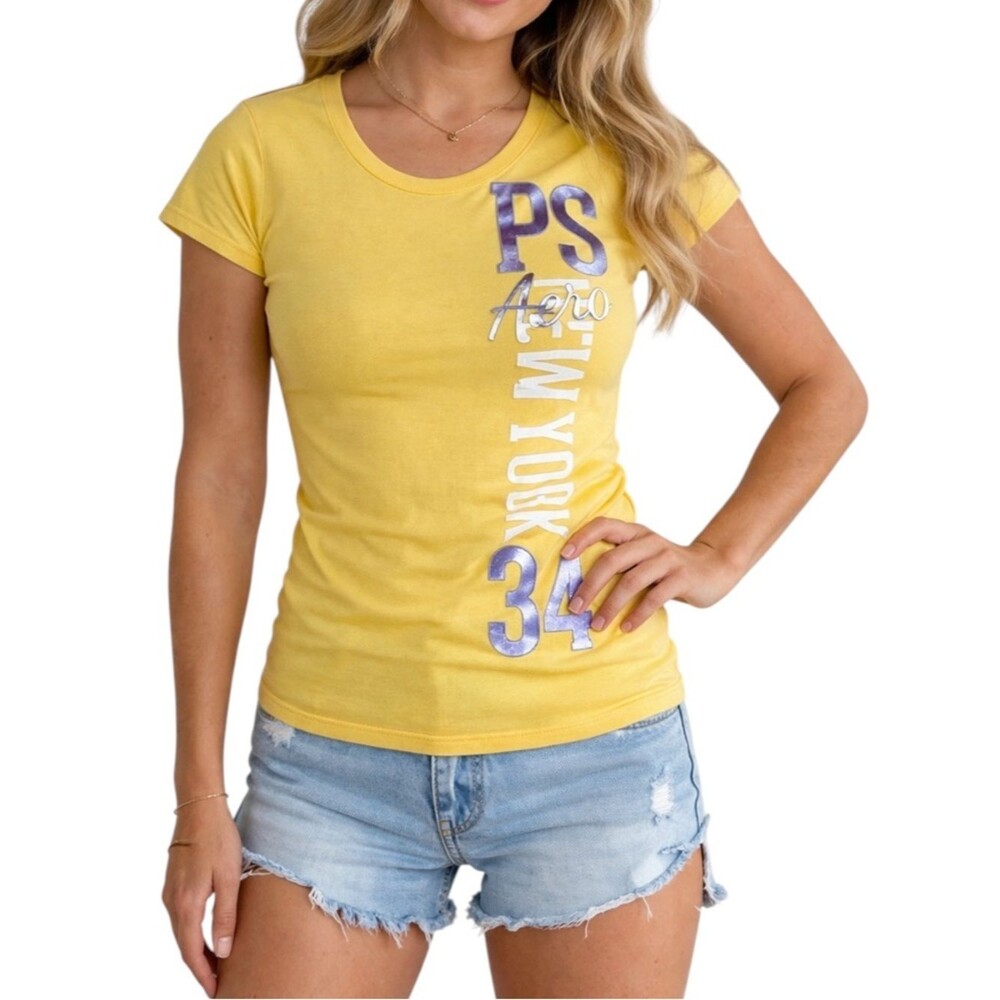 Aeropostale P.S. New York 34 Graphic Tee | Women’s Size Medium